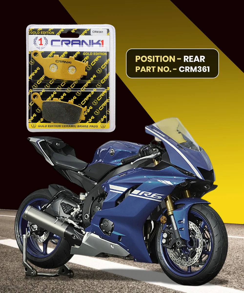 Crank1 Ceramic Brake Pads for Yamaha R6 - Image 2