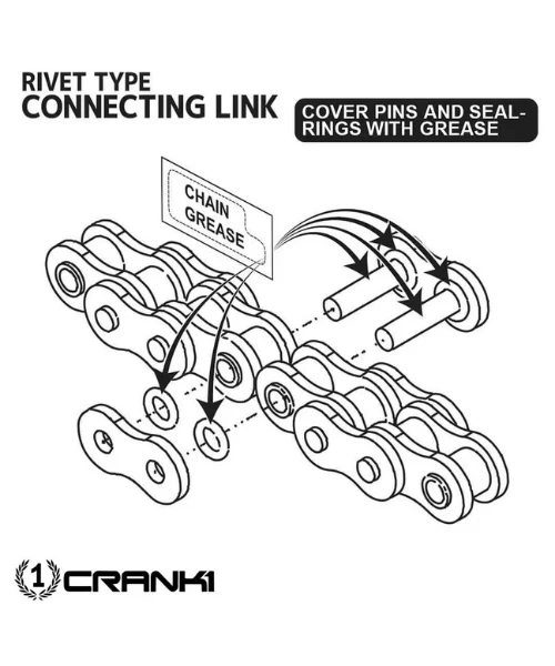 Crank1 Chain For Honda CB 1000R (2021 Onwards) 525 Pitch ZVM-X 116L - Gold - Image 2