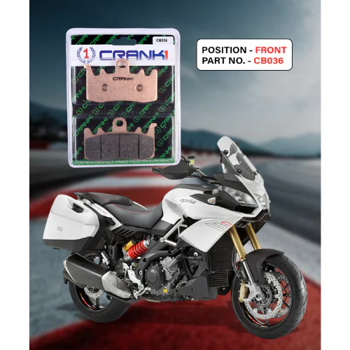 Crank1 Fully Sintered H2 Series Brake Pads for Aprilia Caponord 1200 (2013-2016) - Image 3
