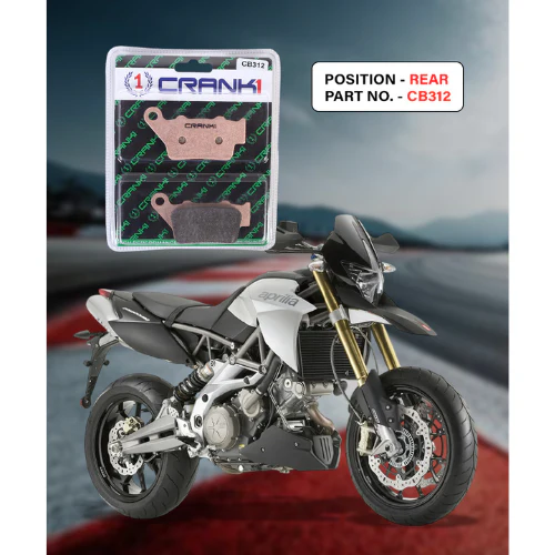 Crank1 Fully Sintered H2 Series Brake Pads for Aprilia Dorsoduro 1200 (2011 Onwards)
