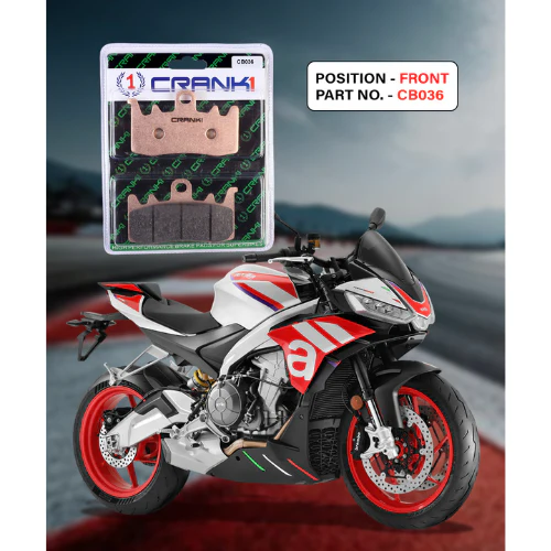 Crank1 Fully Sintered H2 Series Brake Pads for Aprilia Tuono 660 (2020 Onwards)