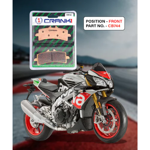 Crank1 Fully Sintered H2 Series Brake Pads for Aprilia Tuono V4 1100 Factory (2017-2020)