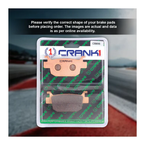 Crank1 Fully Sintered H2 Series Brake Pads for Benelli TRK 502 (2017 Onwards) - Image 4