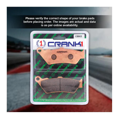 Crank1 Fully Sintered H2 Series Brake Pads for BMW F 750 GS (2017-2024) - Image 3