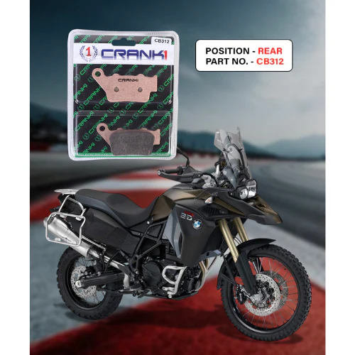 Crank1 Fully Sintered H2 Series Brake Pads for BMW F 800 GS Adventure (2013-2016) - Image 2