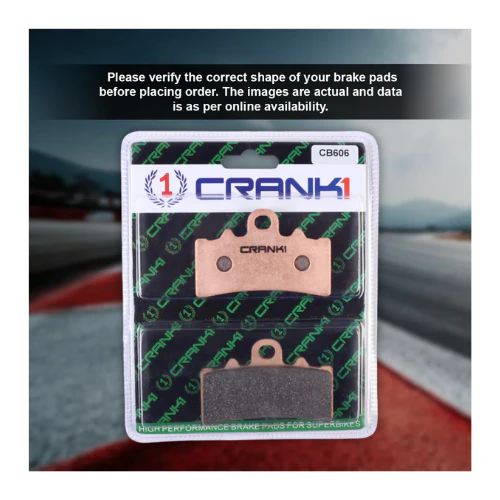 Crank1 Fully Sintered H2 Series Brake Pads for BMW G 310 GS (2017-2020) - Image 3