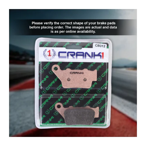 Crank1 Fully Sintered H2 Series Brake Pads for Indian Scout Classic (2017-2021) - Image 4