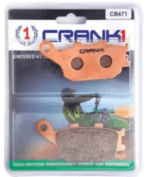 Crank1 Fully Sintered H2 Series Brake Pads for Kawasaki Z650 - Image 2