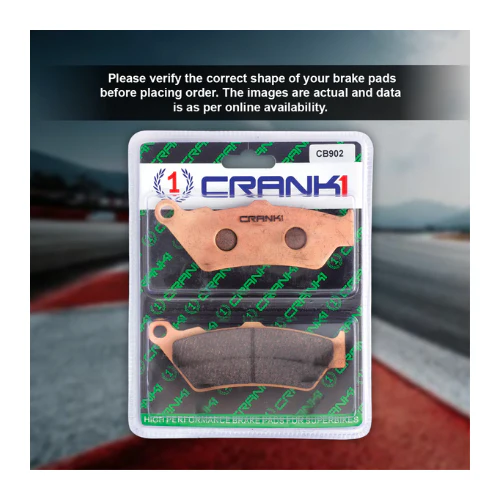 Crank1 Fully Sintered H2 Series Brake Pads for RE Continental GT 650 (2018 Onwards) - Image 3