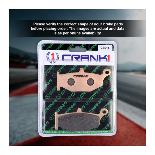 Crank1 Fully Sintered H2 Series Brake Pads for Suzuki V-Strom 1000 (2014-2016) - Image 4