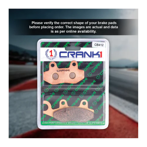 Crank1 Fully Sintered H2 Series Brake Pads for Tiger Explorer 1200 (2012-2015) - Image 2