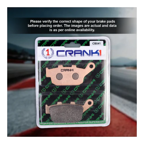 Crank1 Fully Sintered H2 Series Brake Pads for Triumph Bonneville Bobber (2017 Onward) - Image 4
