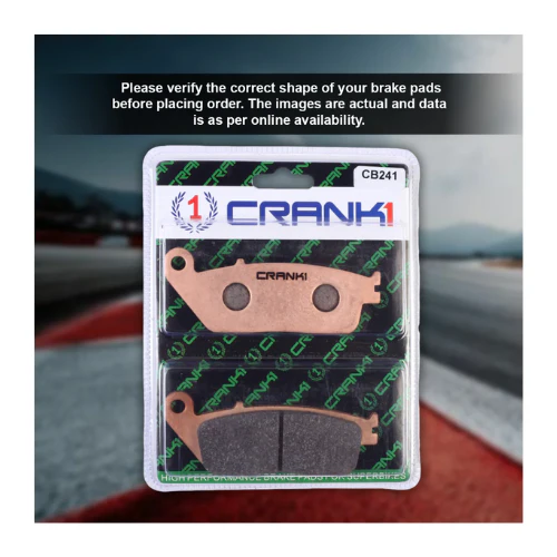 Crank1 Fully Sintered H2 Series Brake Pads for Triumph Bonneville T100 (2017 Onward) - Image 3