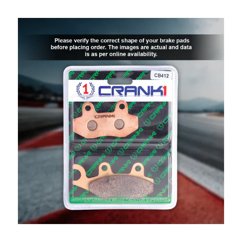 Crank1 Fully Sintered H2 Series Brake Pads for Triumph Street Scrambler 900 (2017-2020) - Image 4