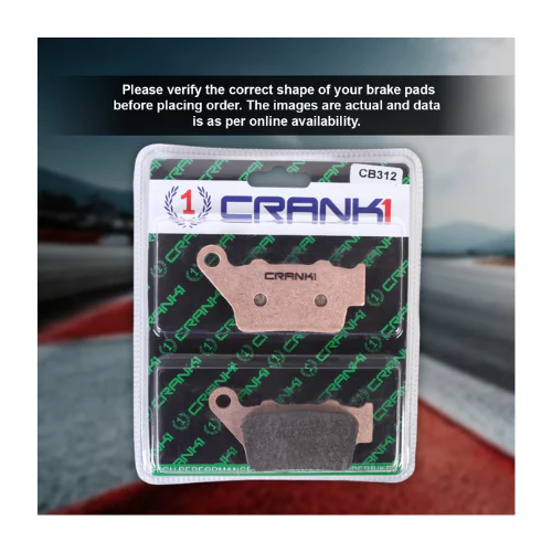 Crank1 Fully Sintered H2 Series Brake Pads for Triumph Street Triple 675 (2013-2016) - Image 4