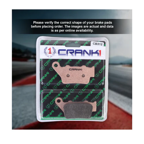 Crank1 Fully Sintered H2 Series Brake Pads for Triumph Street Triple 675 R (2014-2016) - Image 4