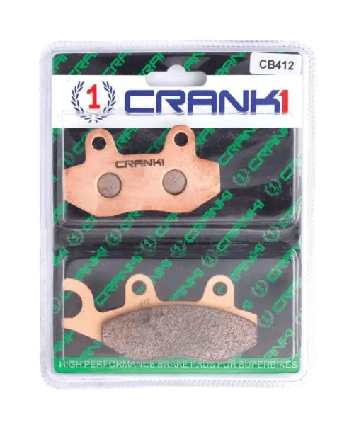 Crank1 Fully Sintered H2 Series Brake Pads for Triumph T100 Air Cooled - Image 2