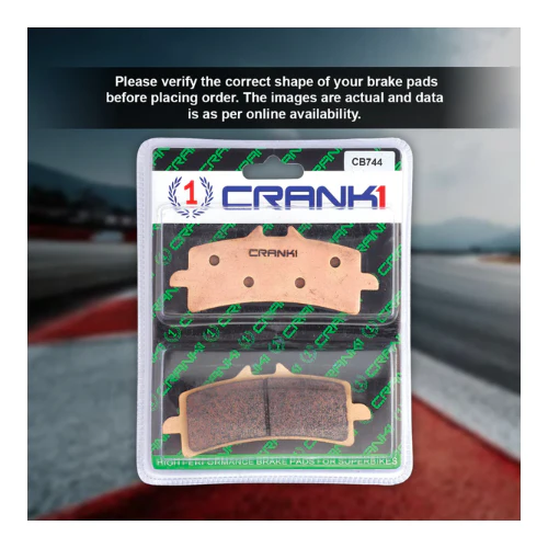 Crank1 Fully Sintered H2 Series Brake Pads for Triumph Tiger Sport 850 (2020) - Image 4