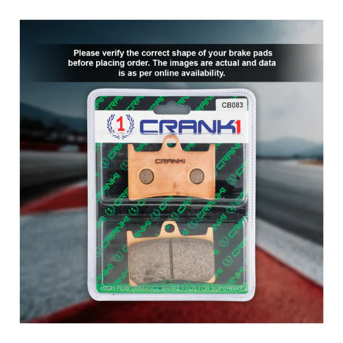 Crank1 Fully Sintered H2 Series Brake Pads for Yamaha YZF R1 (2004-2006) - Image 3