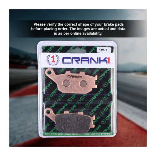 Crank1 Fully Sintered H2 Series Brake Pads for Yamaha YZF R1 (2004-2006) - Image 4