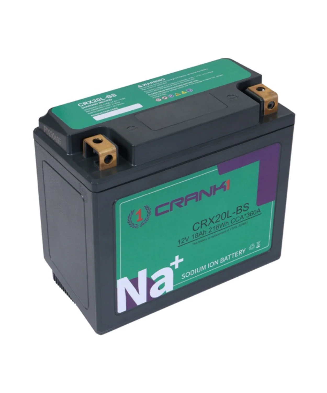 Crank1 Sodium ION Factory Activated Battery - CRX20L-BS - Image 7