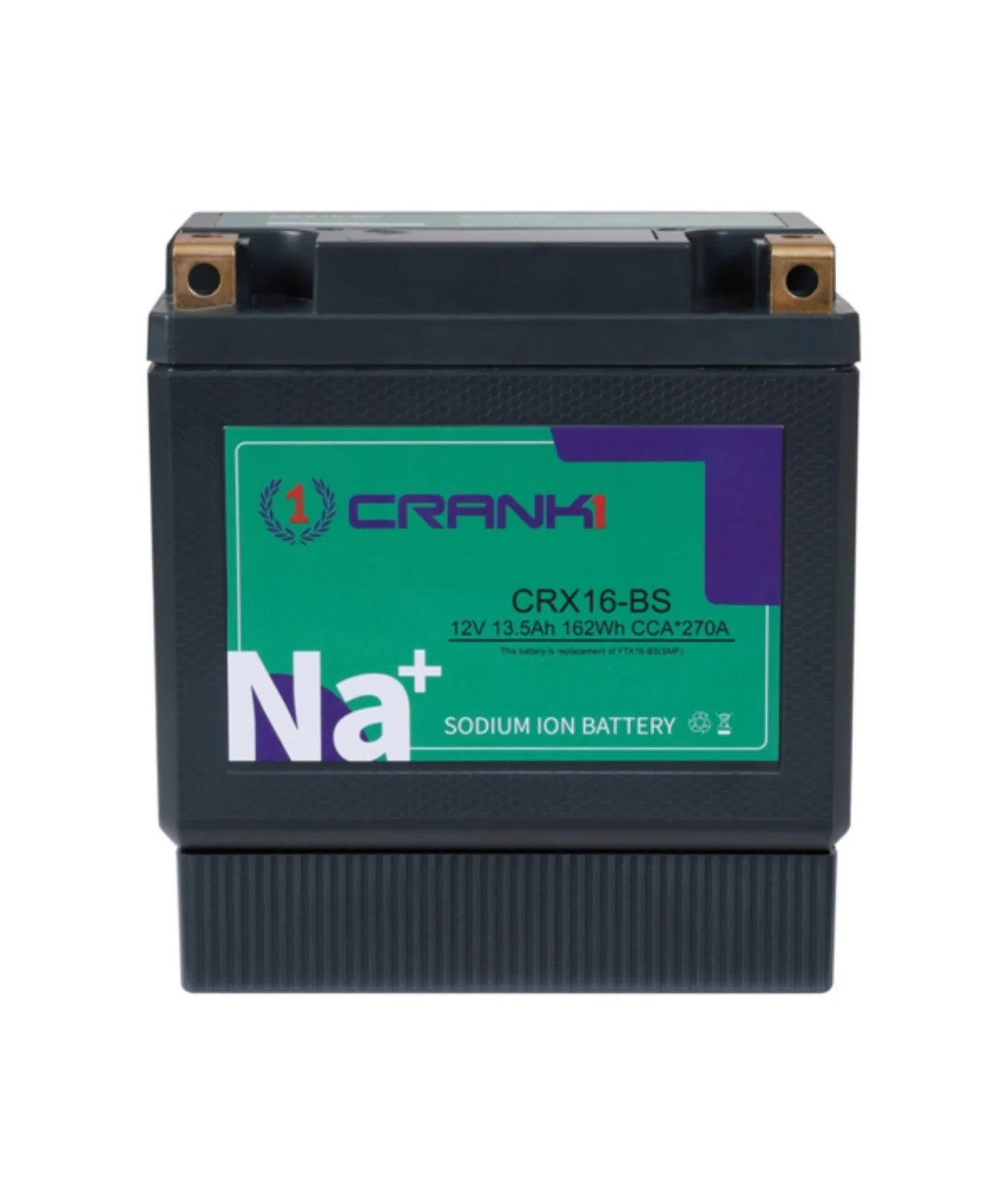 Crank1 Sodium ION Factory Activated Battery for Triumph Tiger 800XCA - (2014-2020) - CRX16-BS