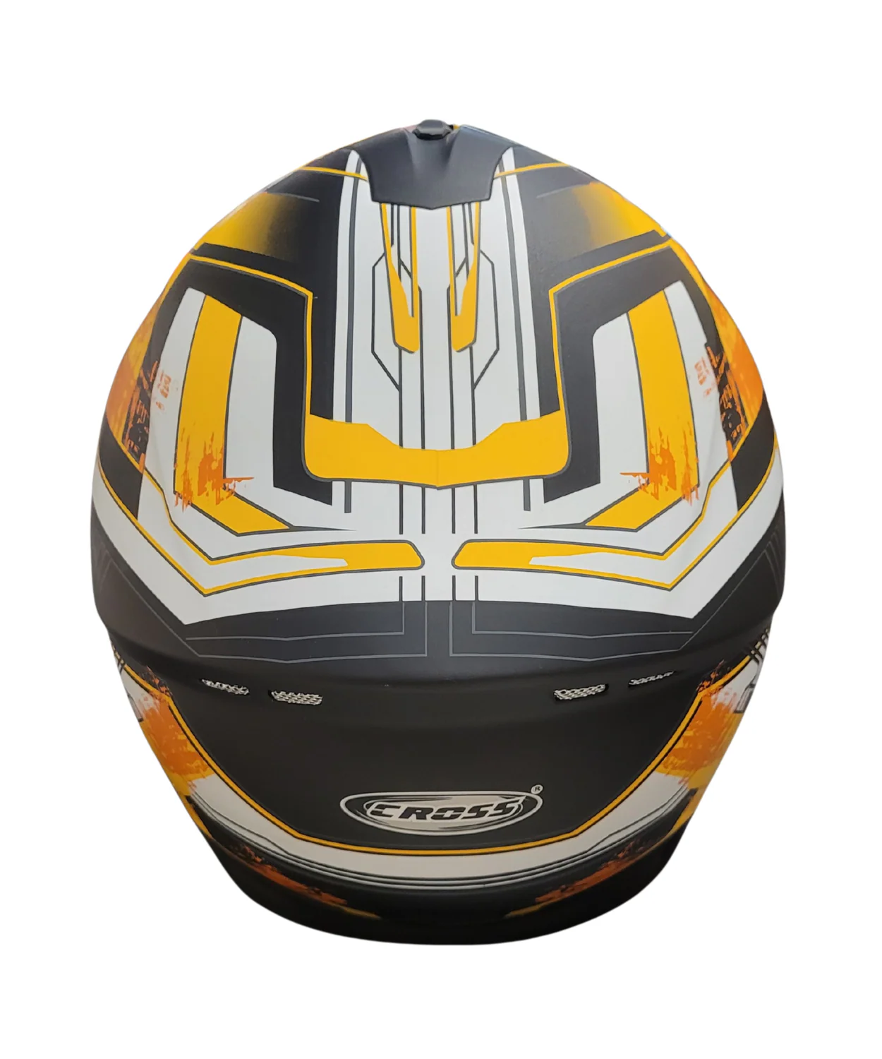 Cross Scorpion Full Face Helmet - Matt Orange Black - Image 5