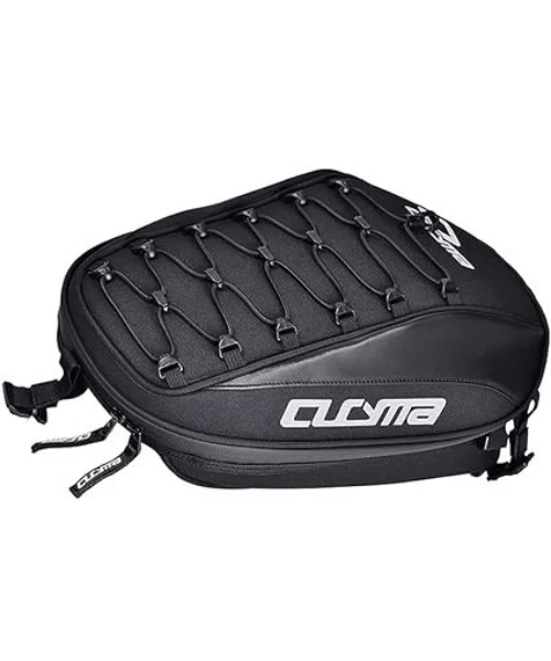 Cucyma Motorcycle Tail Seat Bag - Black - Image 4