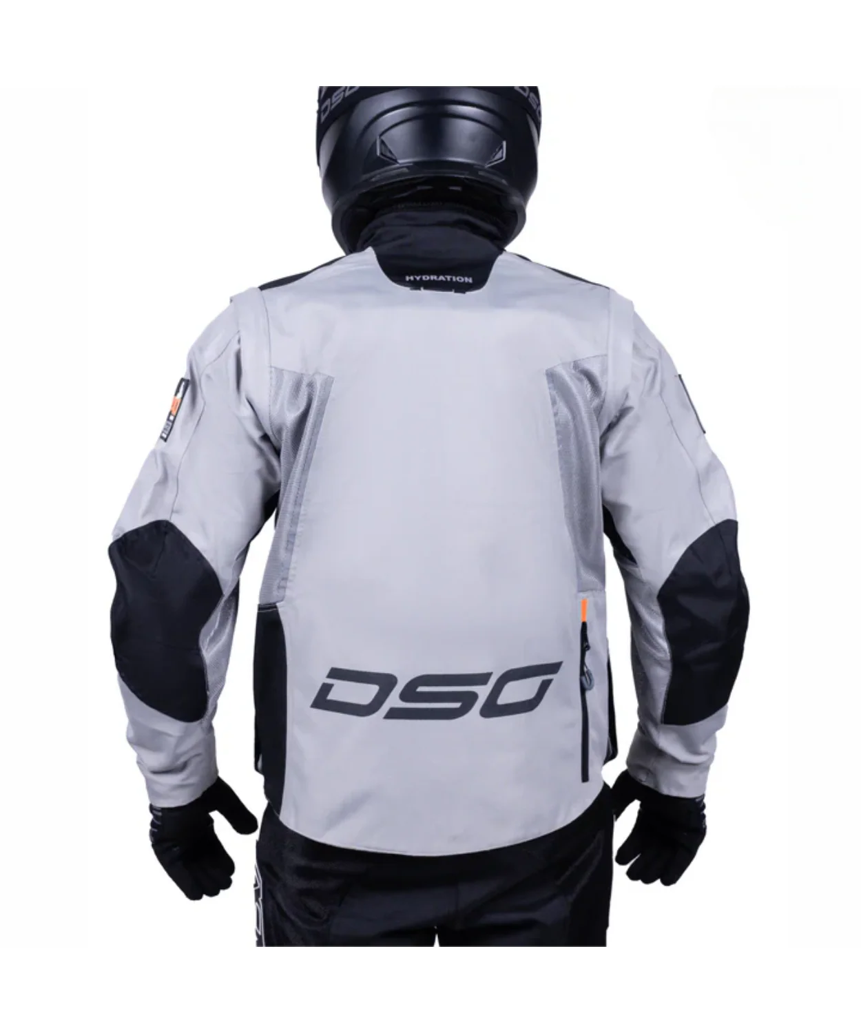 DSG Adv Riding Jacket - Black Grey Orange - Image 2