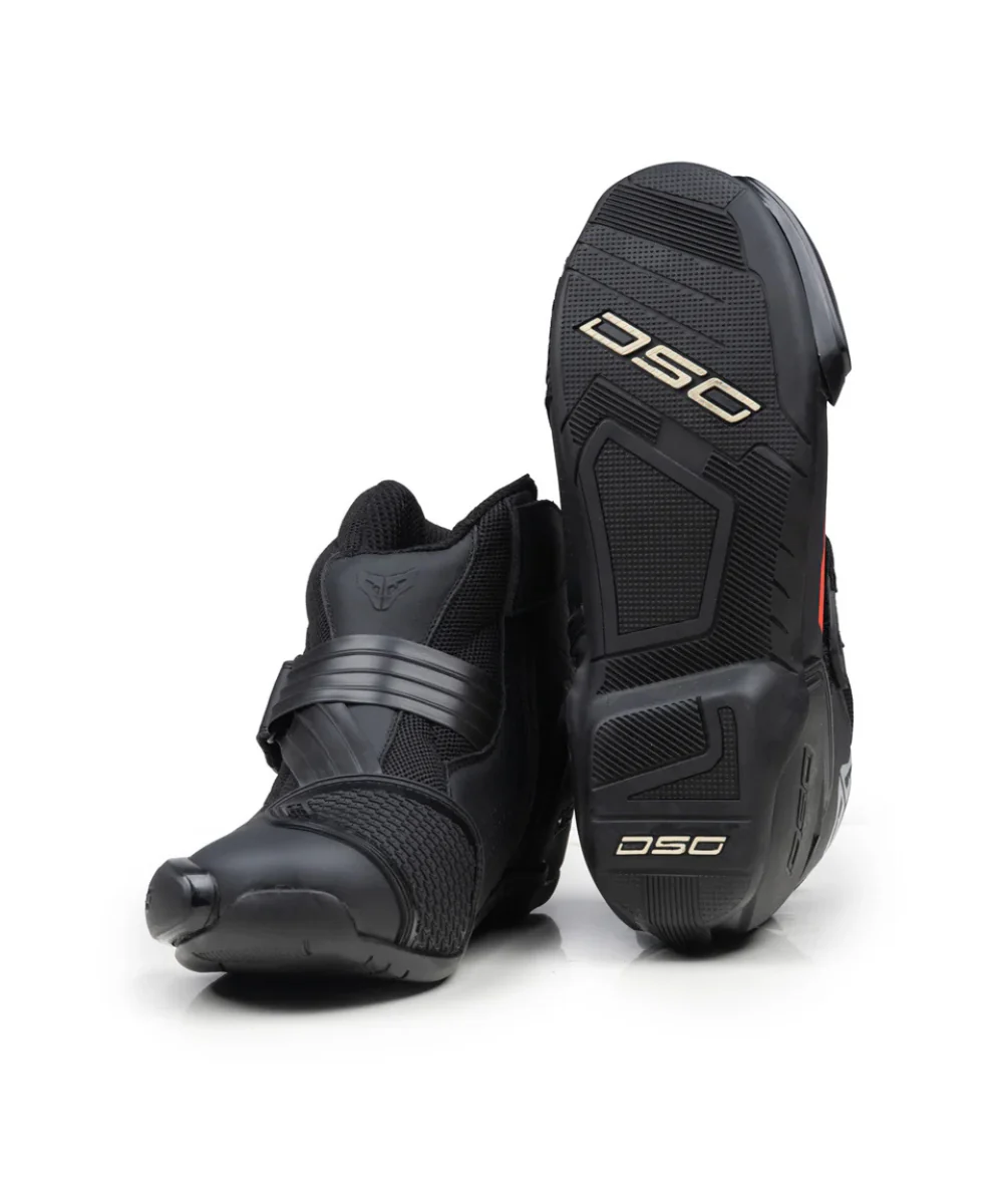 DSG GP-1 Riding Boots - Black Red - Image 3