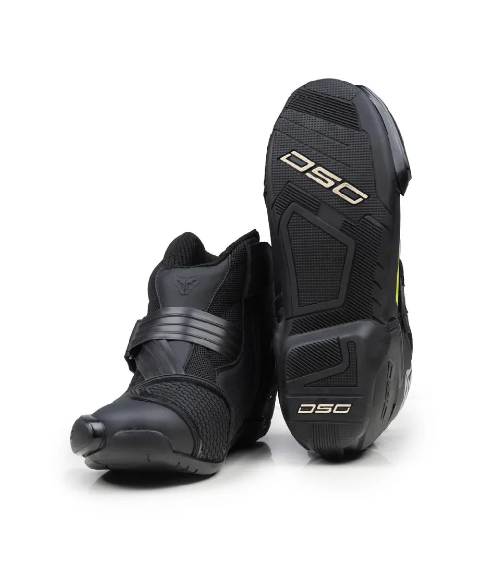 DSG GP-1 Riding Boots - Black Yellow - Image 3