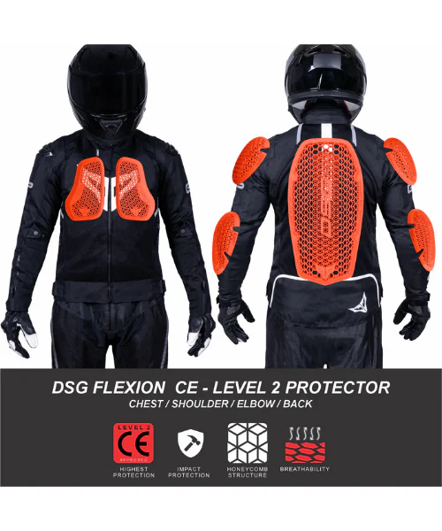 DSG GP X Riding Jacket - Black White - Image 4