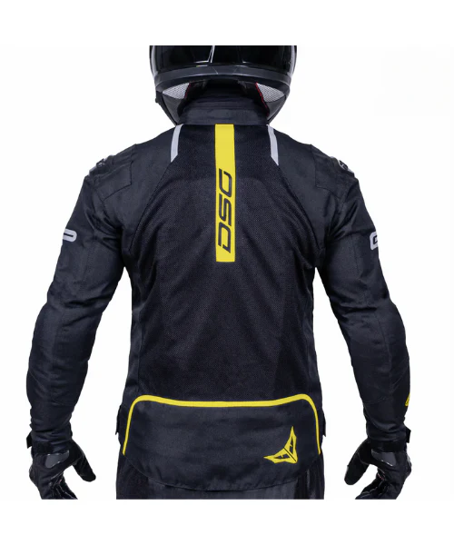 DSG GP X Riding Jacket - Black Yellow Fluo - Image 3