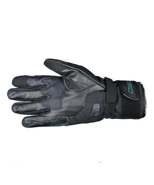 DSG Hydro V2 Riding Glove - Black Yellow Fluo - Image 2
