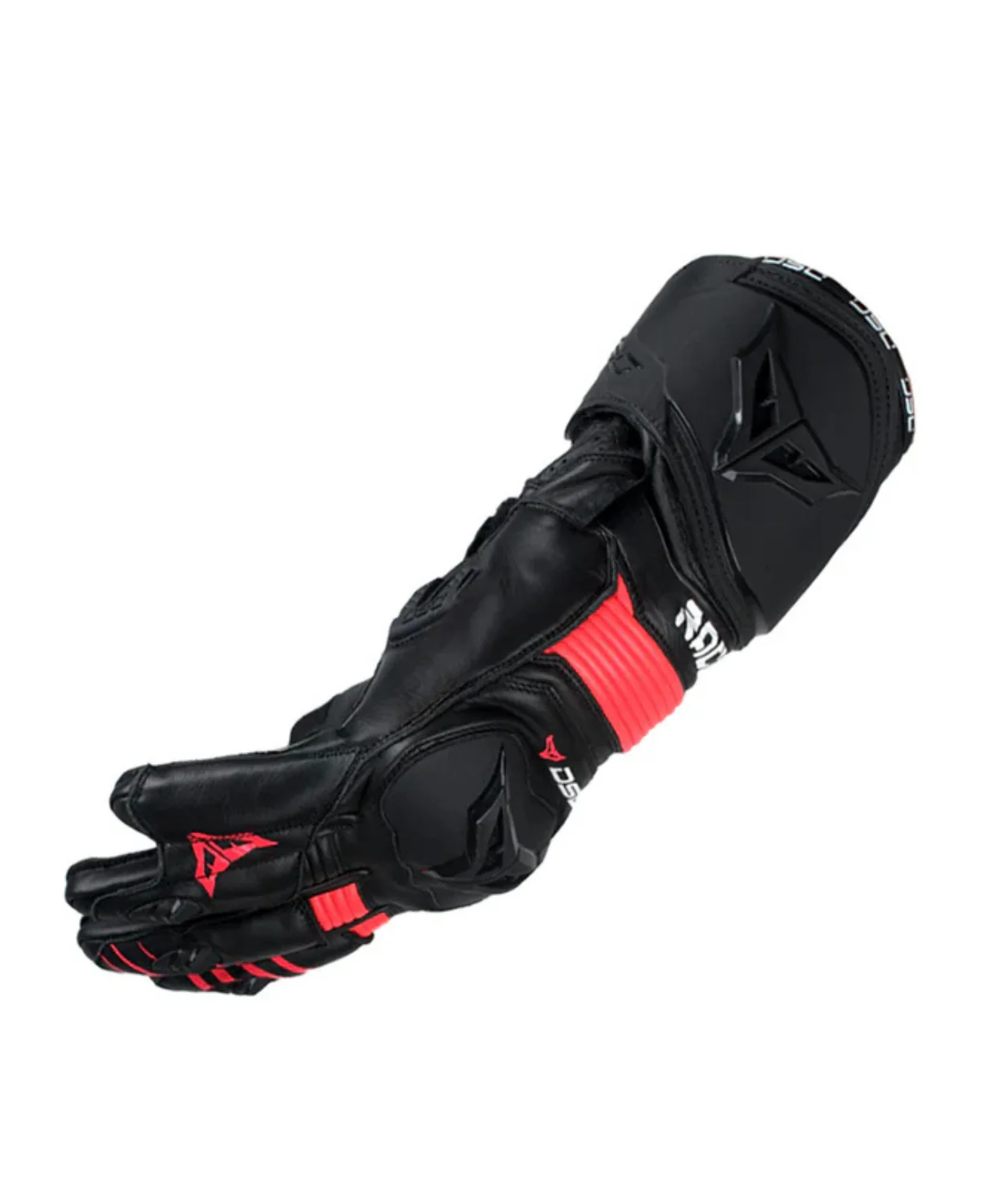 DSG Race Pro Sport Gloves - Black Red - Image 3