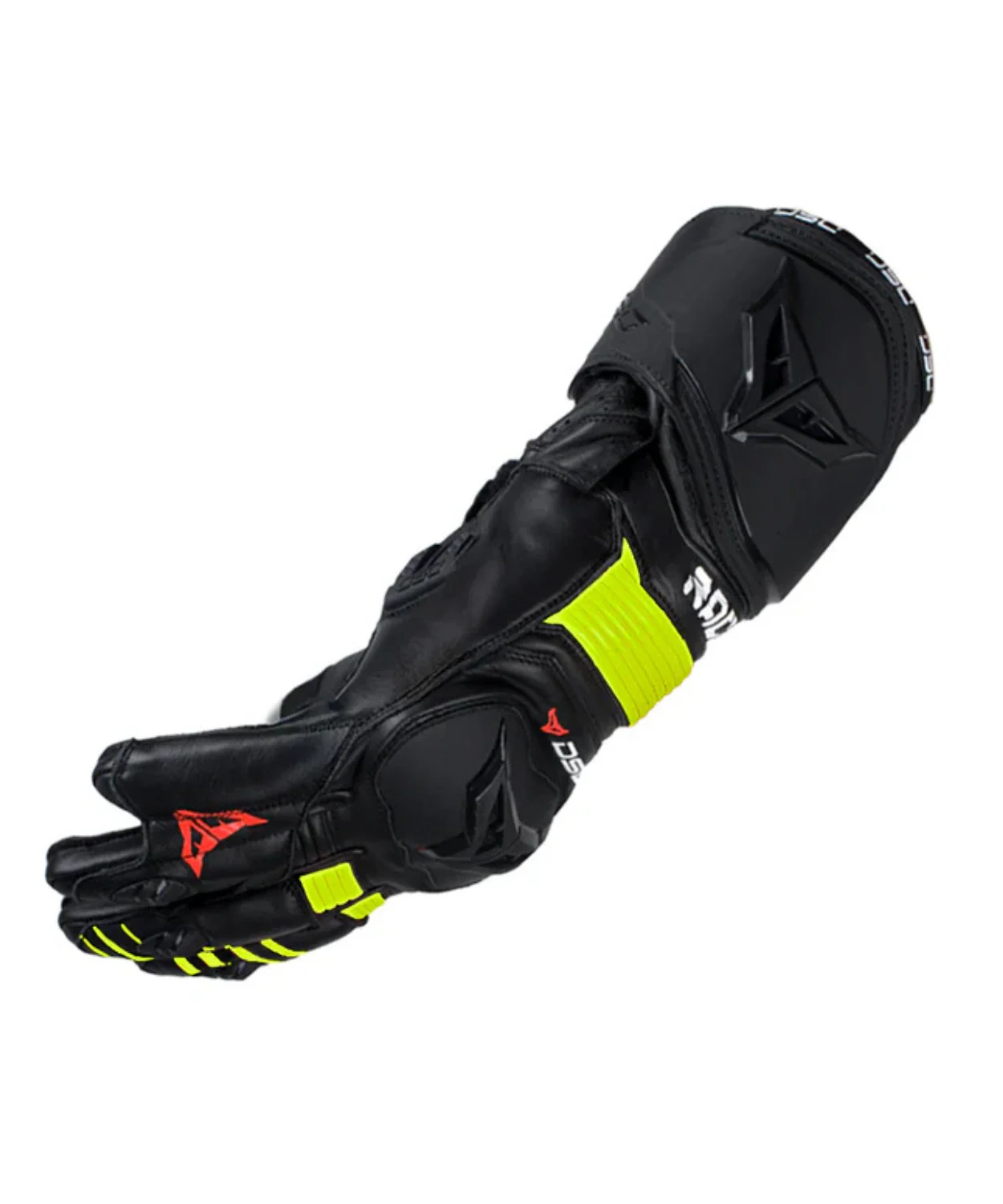 DSG Race Pro Sport Gloves - Yellow Fluo - Image 4