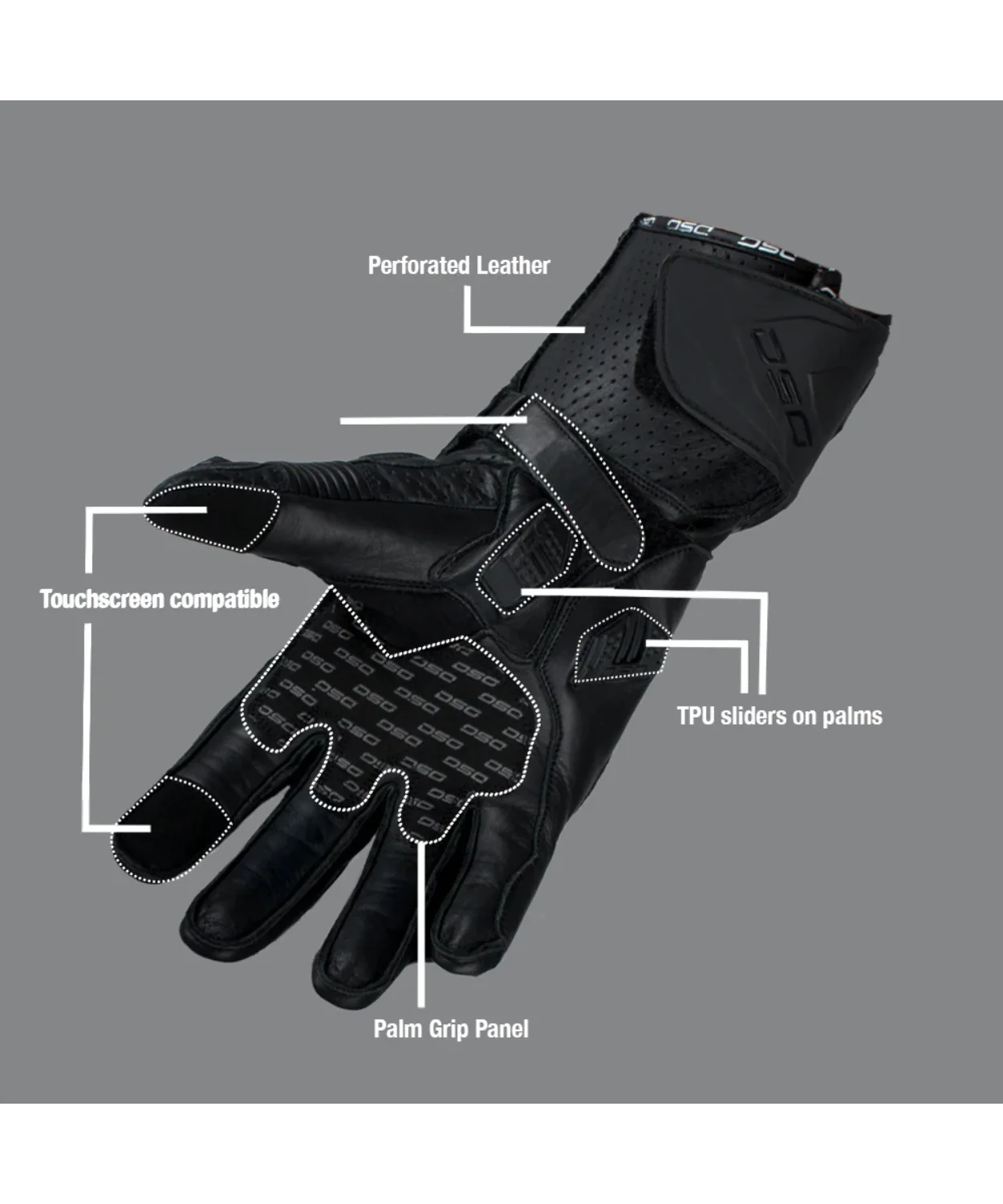 DSG Race Pro Sport Gloves - Yellow Fluo - Image 6