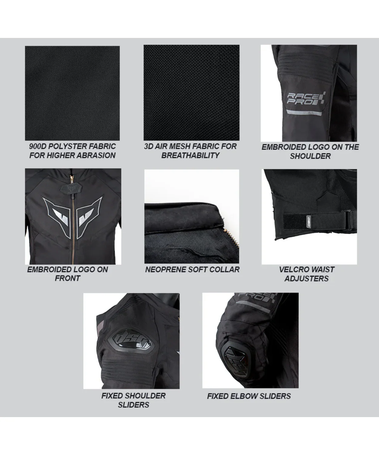DSG Race Pro V3 Riding Jacket - Black - Image 3