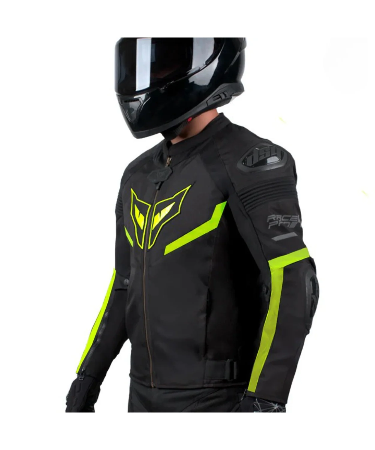 DSG Race Pro V3 Riding Jacket - Yellow Fluo - Image 3