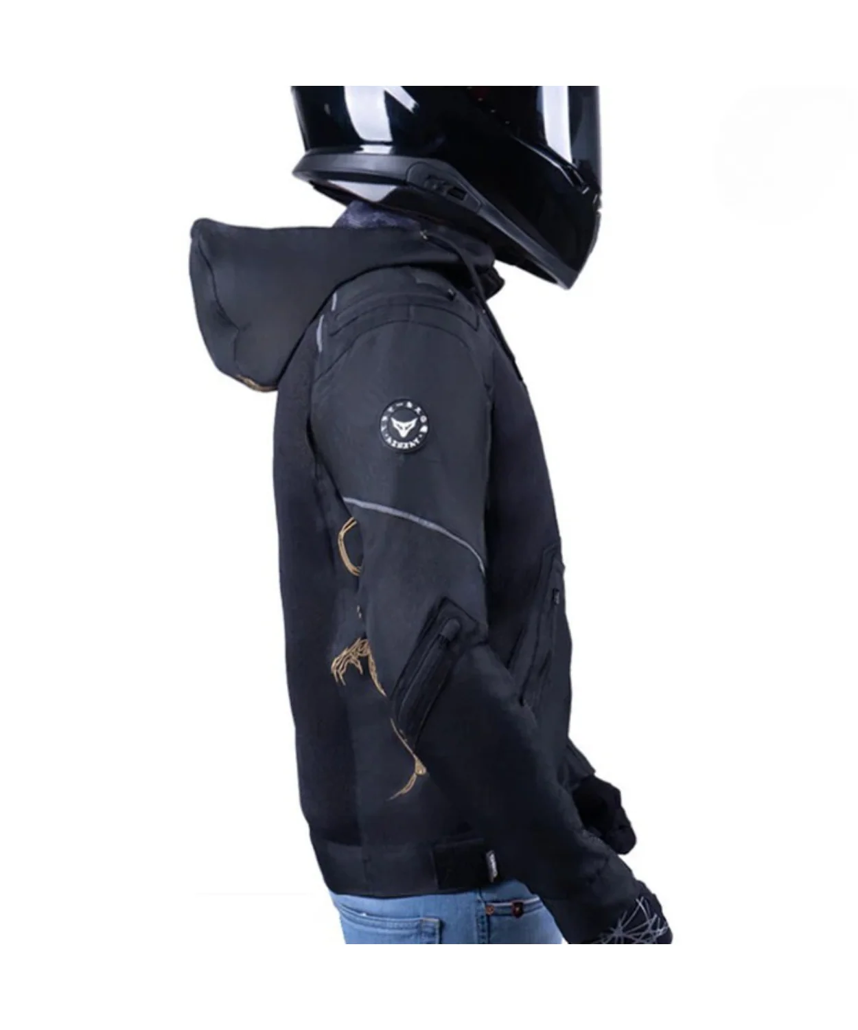 DSG Yakuza Riding Jacket - Black Gold - Image 5