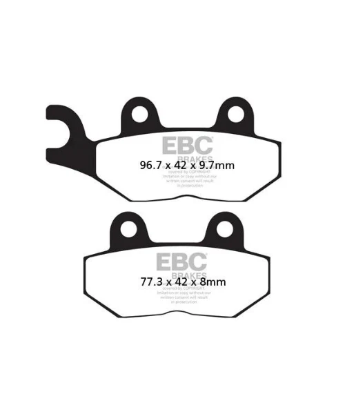 EBC Brake Pads - Double H Sintered Brakes - FA214/2HH - Image 2