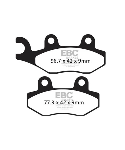 EBC Brake Pads - Double H Sintered Brakes - FA228HH - Image 2