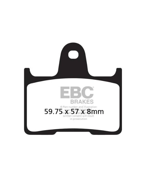 EBC Brake Pads - Double H Sintered Brakes - FA254HH - Image 2