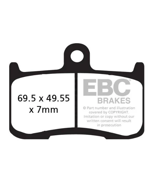 EBC Brake Pads - Double H Sintered Front Brakes - FA347HH - Image 2