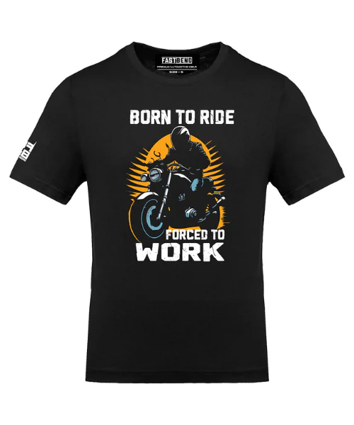 Fast Bend Born to Ride Tshirt - Black