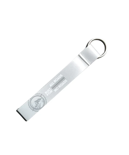 Fast Bend Himalyan Built for All Roads Cloth Keychain - Grey - Image 2