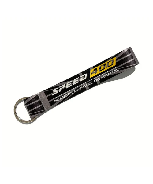 Fast Bend Roadster Classic Speed 400 Cloth Keychain - Black