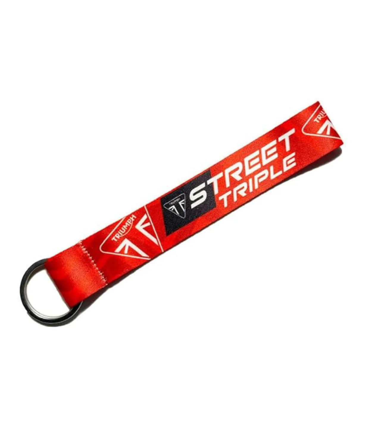 Fast Bend 2554 Triumph Street Triple Cloth Keychain - Red - Image 2