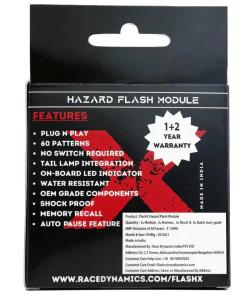 FlashX Hazard Flash Module for Aprilia 125 Storm BS6 - Image 6