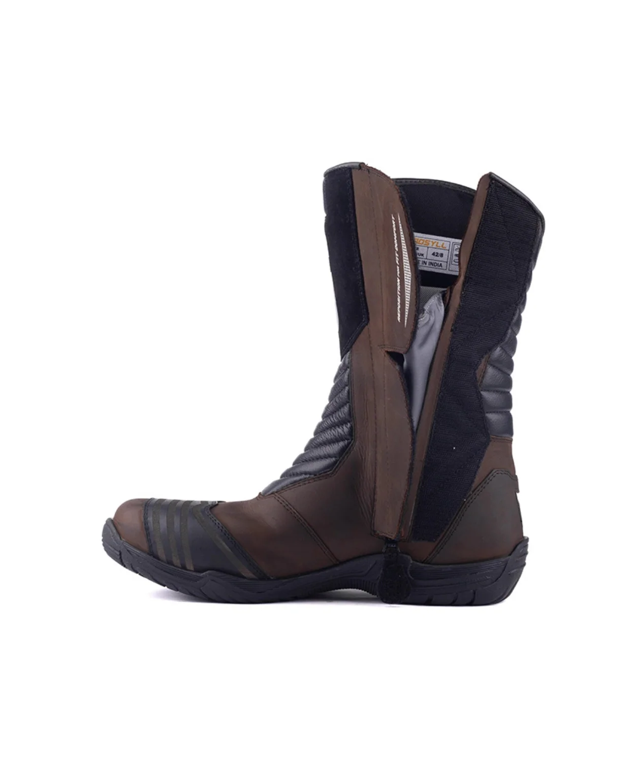 Gadsyll G-STAR 11 V2 Water Resistant Motorcycle Riding Boots - Brown - Image 4